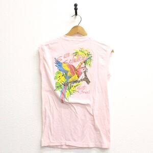 Vintage Sun Solutions Myrtle Beach Parrot Tank Top Medium